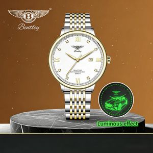 Bentley Bentley Men's watch - Starlight Diamond Watch - Gold Style - Luxurious and Elegant - Business Style - Equipped with luminous dial