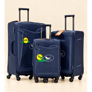Leaves King Set Of 3 Trolley luggage - Blue
