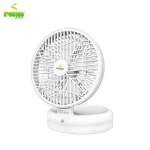 IWIN ENERGY 8 Inches Rechargeable Table Rotating Fan  WHITE
