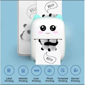 Mini Portable Thermal Printer Wireless Bluetooth Pocket Photo & Label Printer 58mm for Android & iOS with Complete Accessories and Thermal Paper Rolls