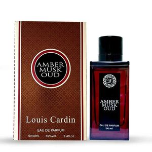 Louis Cardin Amber Musk Oud Eau De Parfum 100ml – Long Lasting Luxury Unisex Perfume