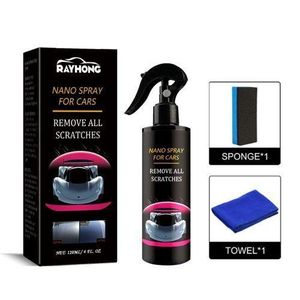Nano Car Scratch Repair Spray- Plastic Restorer Long Lasting Protection for Car Waterproof, Dust-Proof, Scratch-Resistant, High Gloss, Long-Lasting Protection, Universal Fit