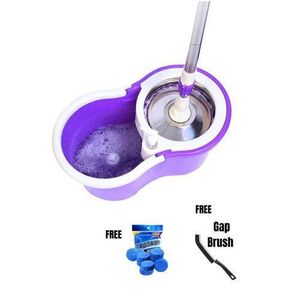 360 Degrees Magic Spin Mop With Spray Bottle And Cleaning Essentials