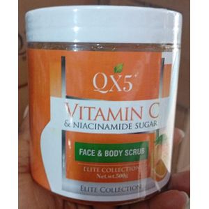 Body Glow Vitamin C & Niacinamide Sugar Face & Body Scrub NAFDAC NO A2-100725L