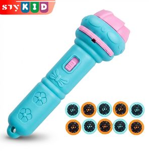 STY Children Cute Projection Flashlight Kids Plug and Play Mini Projection toys for age 0-3 Years