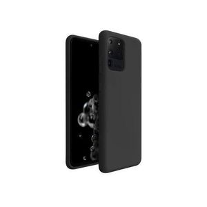 Samsung S20 Ultra Silicone Phone Case & Pouch With Camera Protection - Scratch Resistance, Shockproof Protective Case (SAMSUNG) - ( Black )