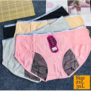 Leak Proof Menstrual Panties of Large Size Cotton Panties Women Sexy  Physiological Underwear Plus Size Period Waterproof Briefs