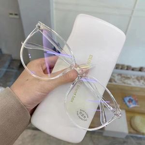 Anti blue light computer phone glasses - transparent white