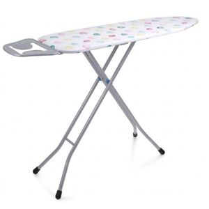 Foldable Ironing Board With Metal Iron Rest - Height  Adjustable- Medium Size - Multi colors