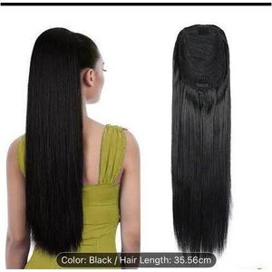 Straight wig ponytail