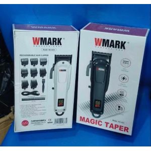 WMARK SmoothPower Original Clipper – Best Authentic Barber Machine for Sharp Cuts, Easy Fades & Smooth Professional Grooming (2pcs)