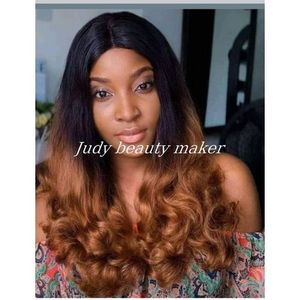 2tone Bouncy Body Curly Wig With Closure T1B/30