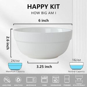 Ceramic Soup bowl 3pcs