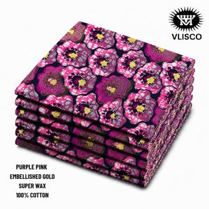  EMBELLISHED SUPER WAX ANKARA FABRIC 6YARDS