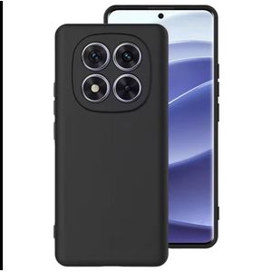 Redmi Note 15 , Note 15 Pro & Note 15 Pro Plus Silicone Phone Case & Pouch With Camera Protection - Scratch Resistance, Shockproof Protective Case ( Redmi ) - ( Black )