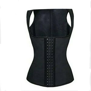 Excellent Shapers Ladies Waist Trainer Suit + Body Shaper For Women + Tummy Trimming Corset + Cincher + 3 Hooks Steel Bones + Black Sexy Sports Exercise Girdle
