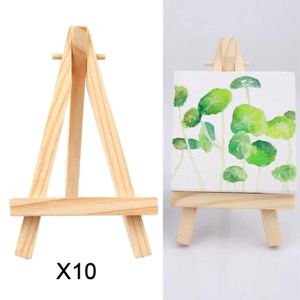 Generic 10x Wood Easel Tripod Fold Tabletop Painting Name Card