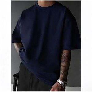 UNISEX OVERSIZED POLO T SHIRT GYM T SHIRT ROUND NECK SHORT SLEEVE