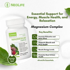 NEOLINE  Magnesium Complex 60 Tablet - For Muscle Bone & Joint 