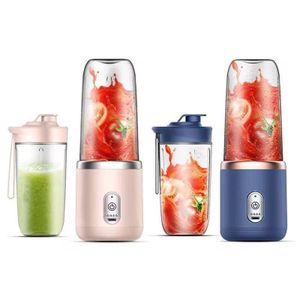 2-in-1 Portable Juicer Blender – USB Rechargeable Smoothie Maker & Juice Cup with 6 Stainless Steel Blades