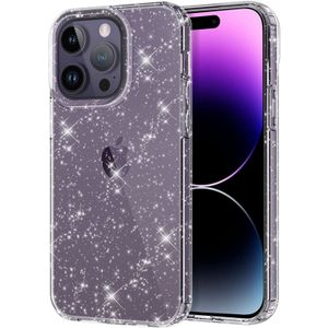 Glitter Clear Case iPhone 11 Pro 12 Mini XS 7 Plus Shockproof Girls Phone  Cover