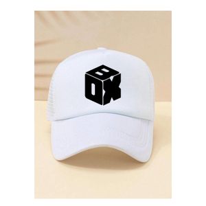 Attractive Design Baseball/Face Cap - White 