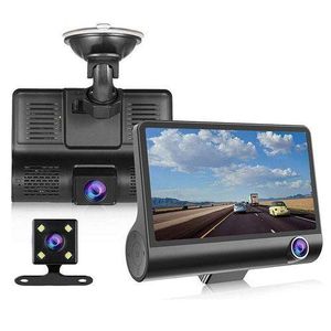 Car Driving Recorder, Dashboard, HD R-eversing Camera - Black