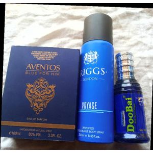 Smart 805 100ml, voyage body spray 250ml and Doobai 100ml