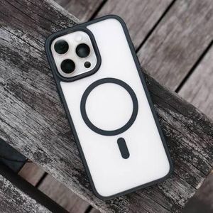 IPhone 16 pro max Ultra clear black Transparent Magsafe Magnetic Back Case