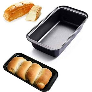 Black Non-Stick Carbon Steel Swiss Banana Bread Cake Loaf Baking Pan 2pcs
