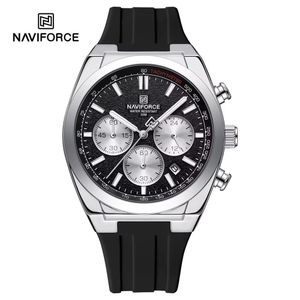 Naviforce Elegance Super & Sophisticated Analogue Chrogograph Designer Designer Black  Wristwatch
