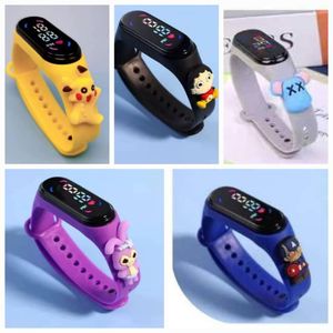 (5 PCS) Children Waterproof LED  Silicone Wristwatch