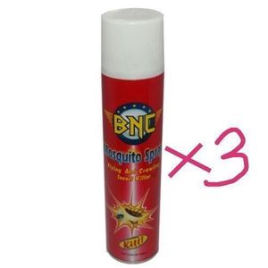 Bnc 600ML X 3 BNC Mosquito Spray For Flying & Crawling Insect Killer