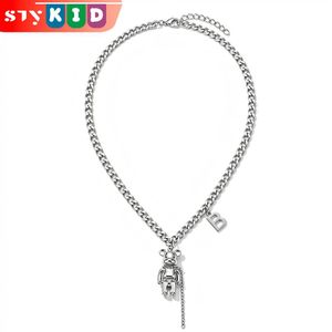 STY Children's Necklaces Boys Minimalist Bear Pendant Necklace Alloy Necklace for Kids & Teens
