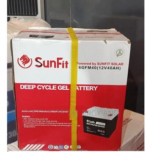 Sunfit 40AH Solar Battery - SOFT GEL Solar Battery