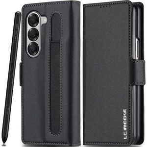 Samsung Galaxy Z Fold 6 leather flip case with pen holder