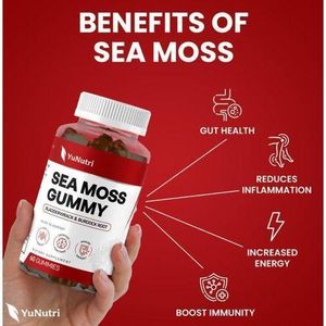 YuNutri Sea moss with Bladderwrack & Burdock 60 Count