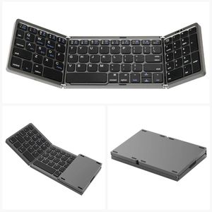 JOMAA Rechargeable Portable Keyboard Mini Folding Bluetooth Keyboard for Multi Device