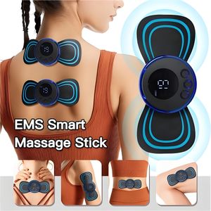 Mini EMS Pulse Neck Massager, Smart Massage Patch for Shoulder, Back, Waist & Full Body, Rechargeable Waterproof Muscle Relaxer, Multi-Function Body Shaper