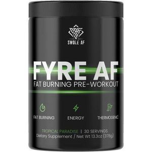 Swole Af Fat Burning Pre-Workout 378G Tropical
