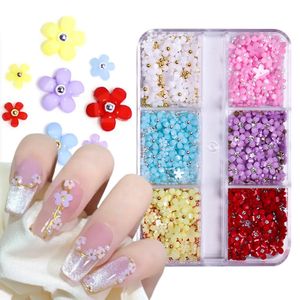 2pcs/set Imitation Pearl & Rhinestone Nail Art Decoration, Natural White,  Silver Beads, 3d Crystal & Rhinestone With Flat Back Design, Diy Nail Art