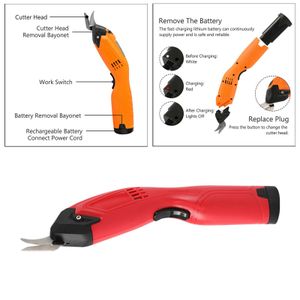 Electric Scissors Shears Handheld Leather Fabric Cutter Cloth Cutting  Machine