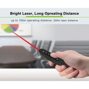 Presenter Wireless Presentation Pointer USB Powerpoint Pen With Red Laser + Battery
