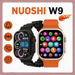 NUOSHI New Smart Watches W9 2.09''  IP67 Waterproof Full Touch Wireless Charger  Sport SmartWatches Men/Women Smart Watch Heart Rate Fitness Bluetooth Call Wristwatch For All Phones