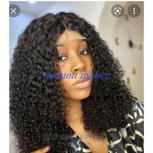 16 Inches Curly Hair Wig With T frontal Natural Color
