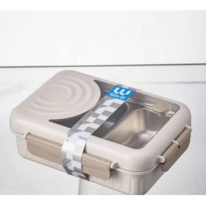 304 stainless steel insulated lunch box with compartment