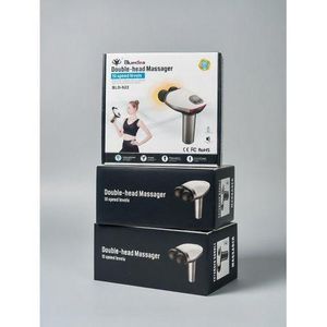 Blueidea Double-Head Massager – 10 Speed Levels, Extended Handle, Multi-Head Deep Tissue Percussion Massager (BLD-922)