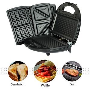3 in 1 waffle sandwich and grill maker