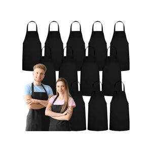 12pack Black Unisex Apron 