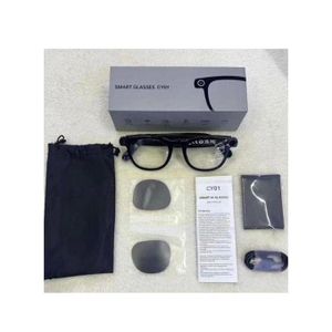 Smart Glass Fashionable With 12MP 4K HD Camera Picture Video Al Translation Voice Assistant Chatgpt ENC Bluetooth Call Music Unisex Glass & 2 Lens 